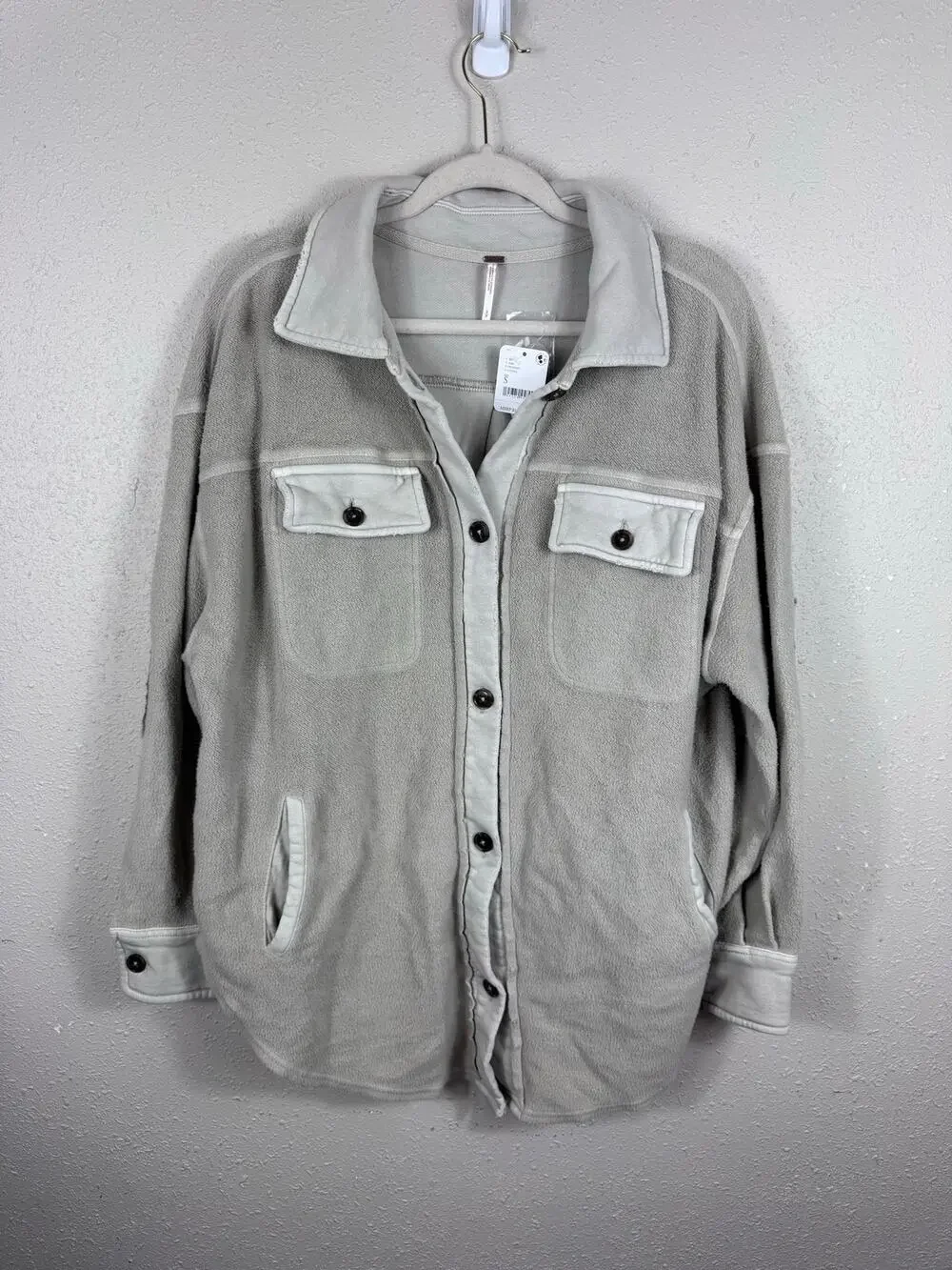 NWT Free People Ruby Fleece Jacket Womens Oversized Small